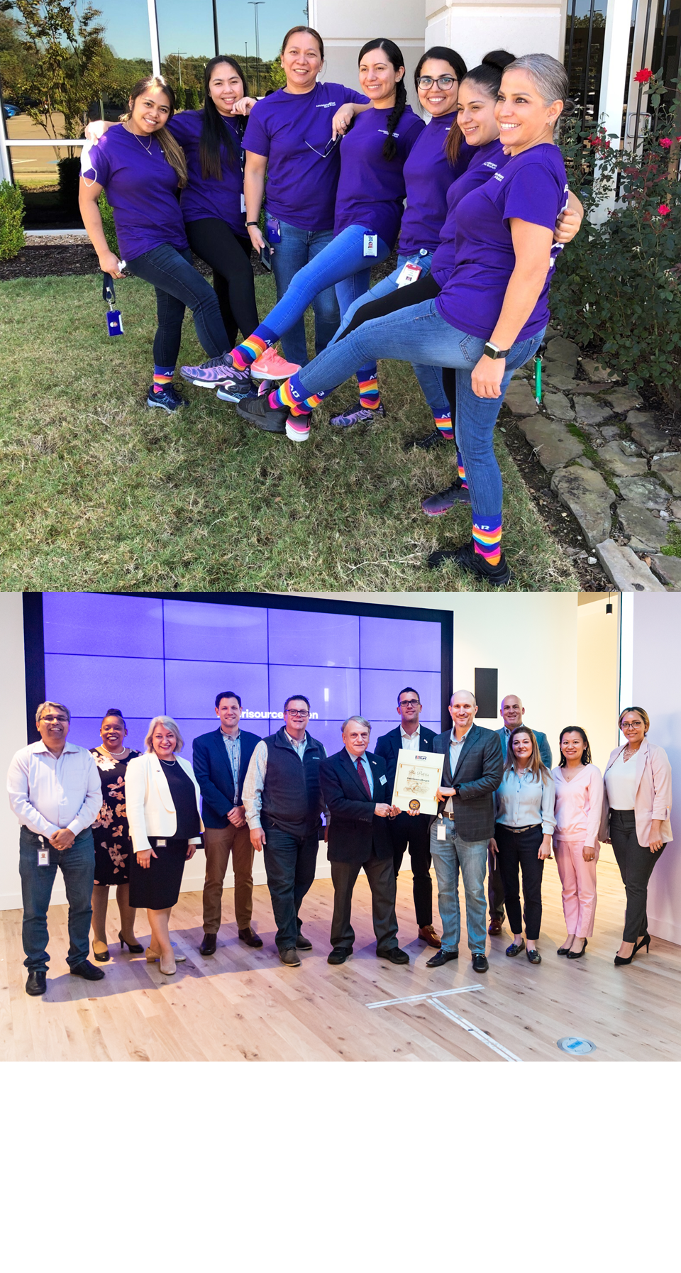 AmerisourceBergen employee resource members participating in various activities