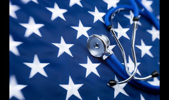health policy flag stethoscope