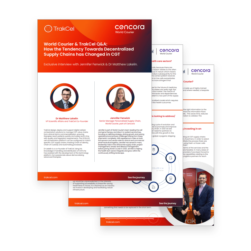 Decentralized clinical trials for CGTs