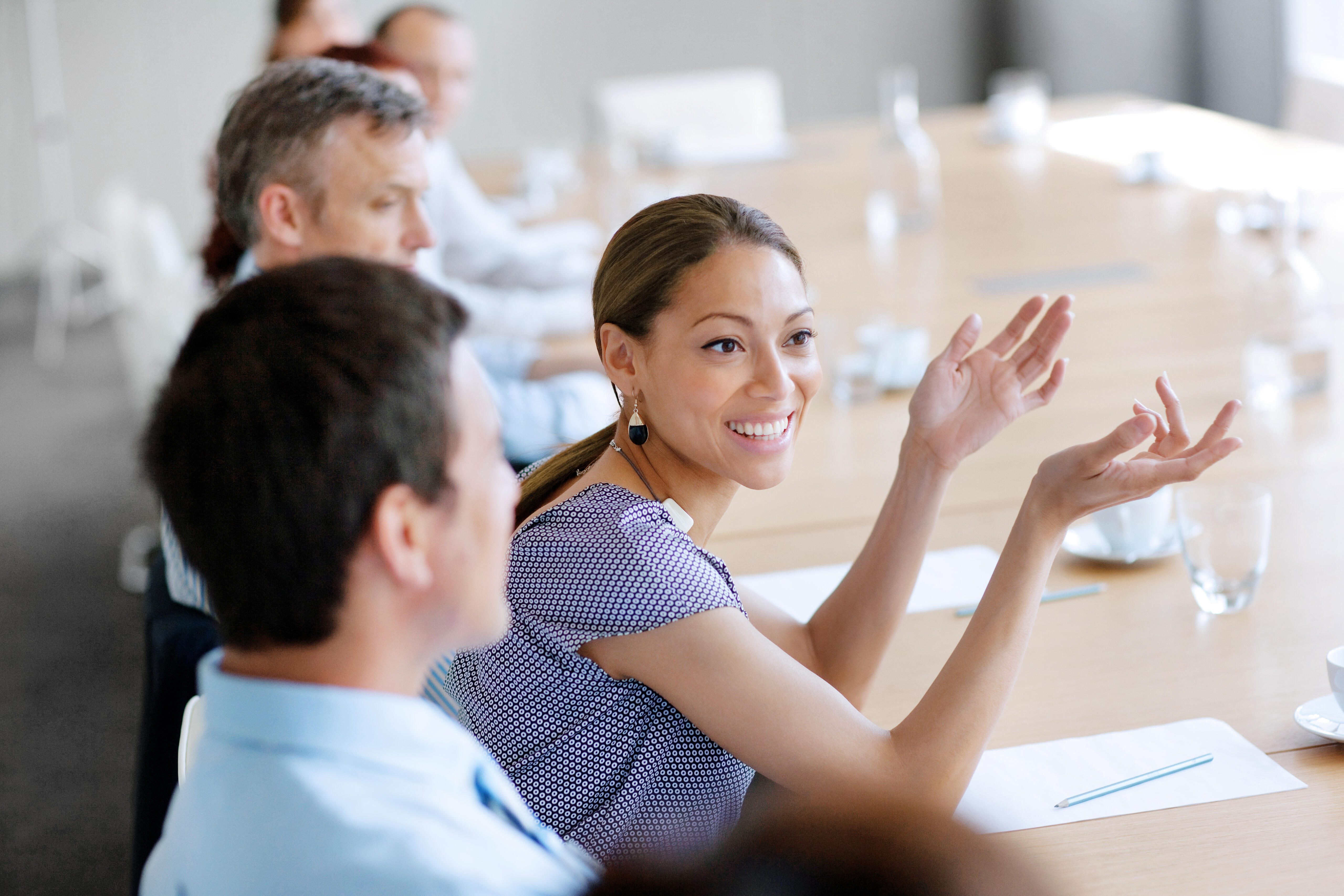 Woman in meeting
